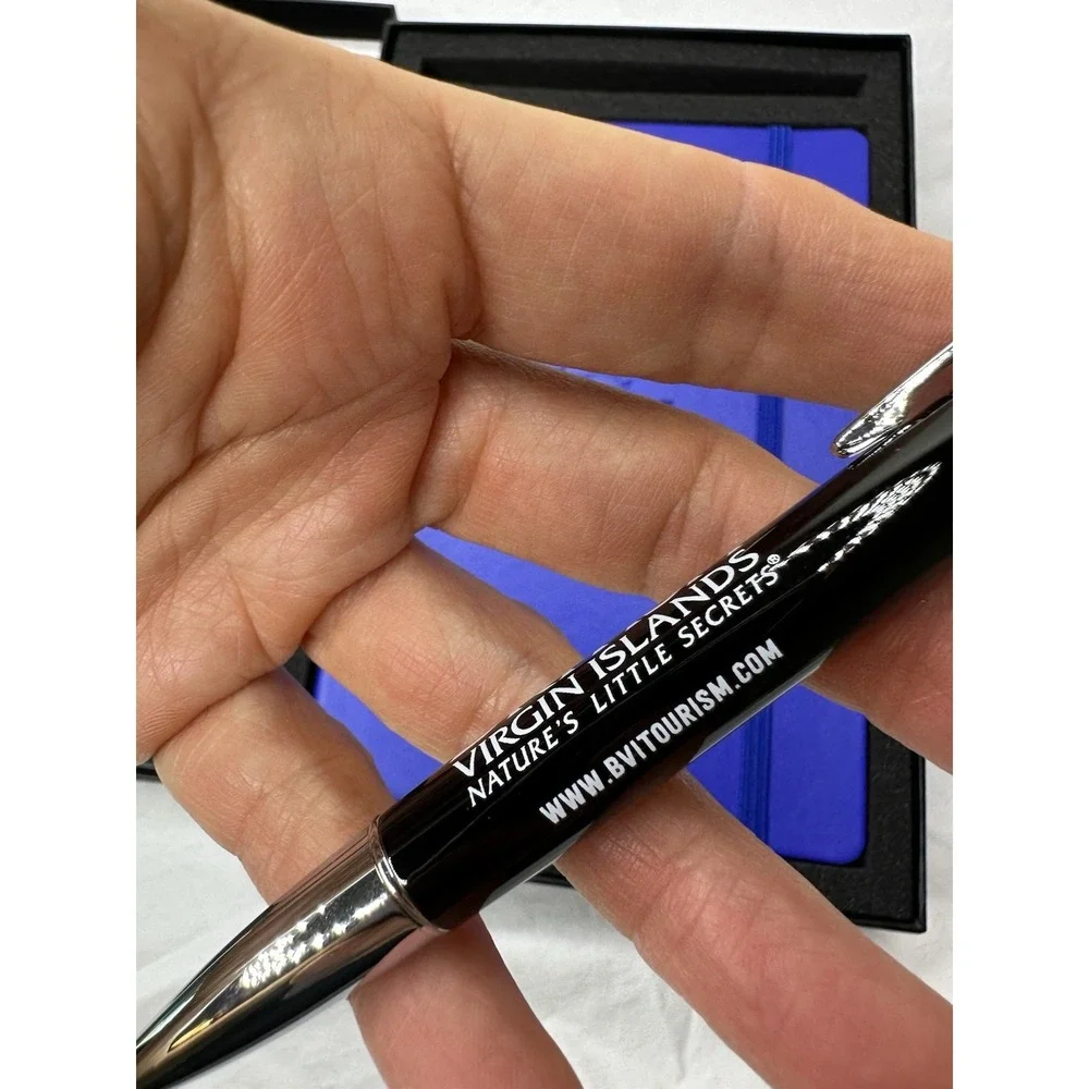 New British Virgin Island Notebook Pen Set Journal Natures Little Secret Blue
